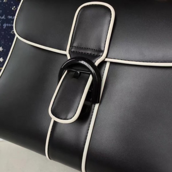Delvaux mm brillant satchel smooth leather black 1466 28cm x 14cm x 21cm