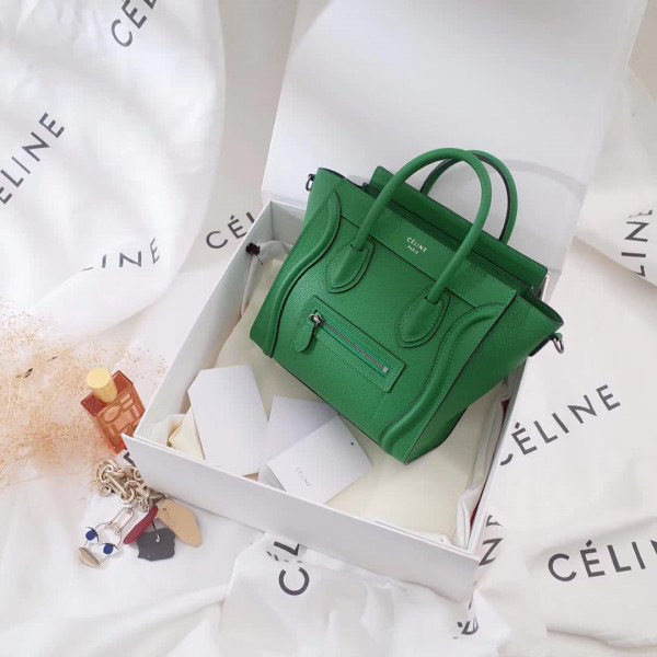 Ce1i*e leather nano luggage 19.5cm x 7.5cmx 20cm