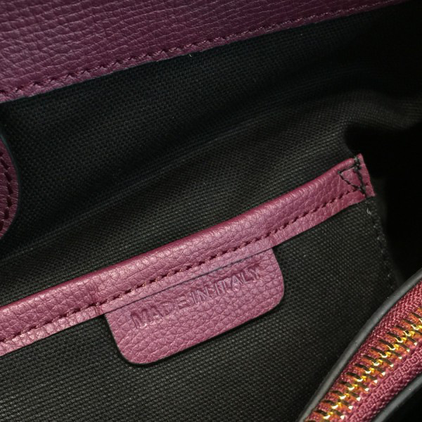 Bv*b*rry dark purple shoulder bag 35cm x 15cm x 26cm