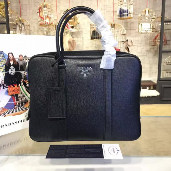 Pra*a leather briefcase 4197 36cm x 28 cm x 7cm