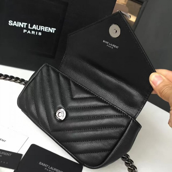 Y51 silver monogram college black 5076 18cm x 5cm x 11cm