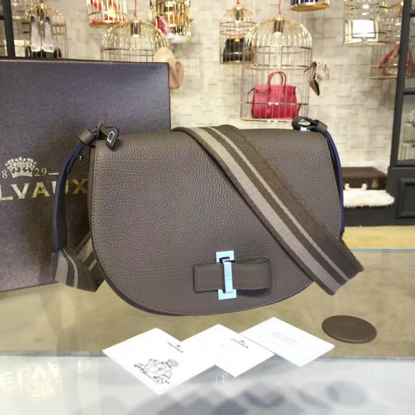 Delvaux calfskin le mutin saddle bag 28.5cm x 22cm x 10.5cm