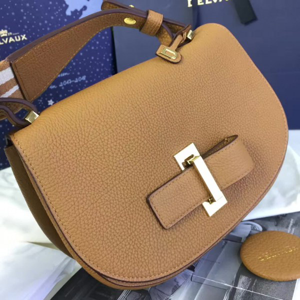 Delvaux calfskin mini le mutin saddle bag 1497 20cm x 7.5cm x 16cm