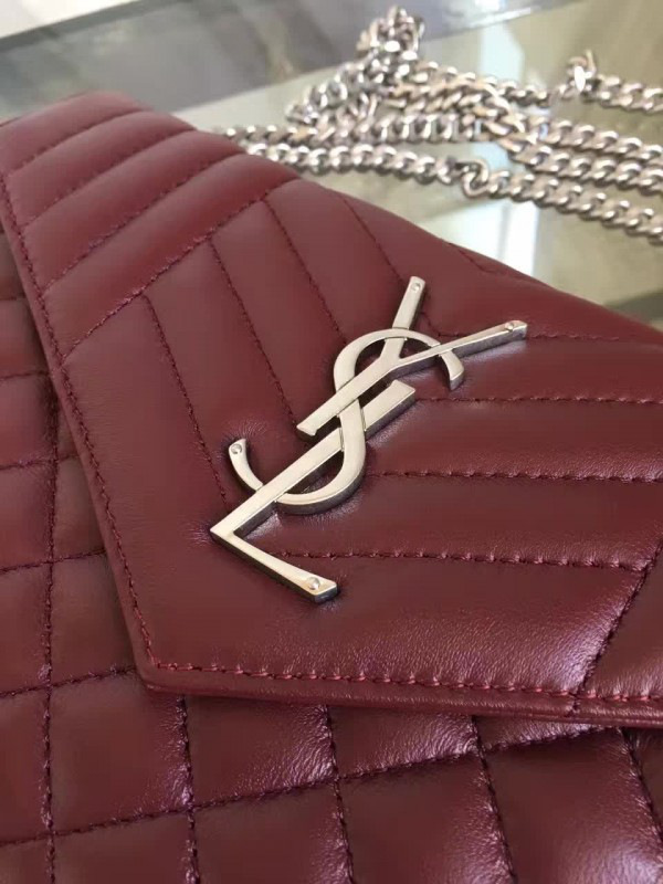 Y51 envelop satchel wine red 5137 22cm x 5.5cm x 13.5cm