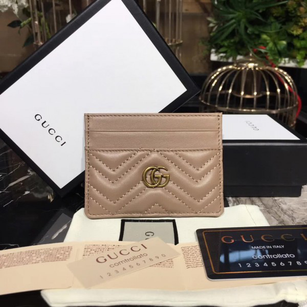 Gvc*1 gg leather card holder 03 10cmx7.5cm