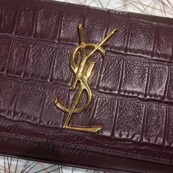 Y51 monogram kate in embossed crocodile shiny leather cohotbag 4974