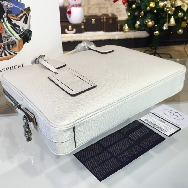 Pra*a leather briefcase 4221 37cm x 5.5cm x 29cm