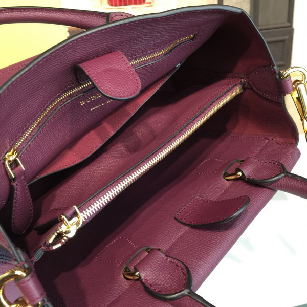 Bv*b*rry dark purple shoulder bag 29.5cm x 14cm x 20.5cm