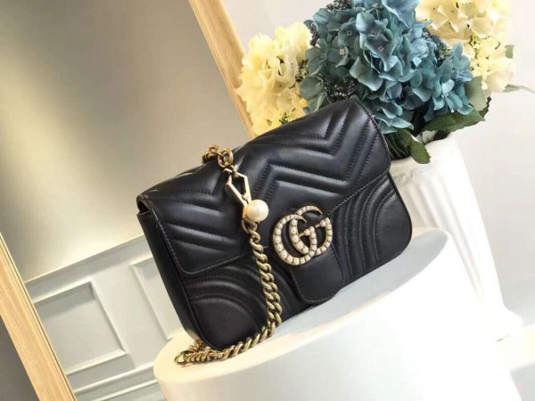 Gvc*1 gg cortex marmont bag 21.5*18*5cm