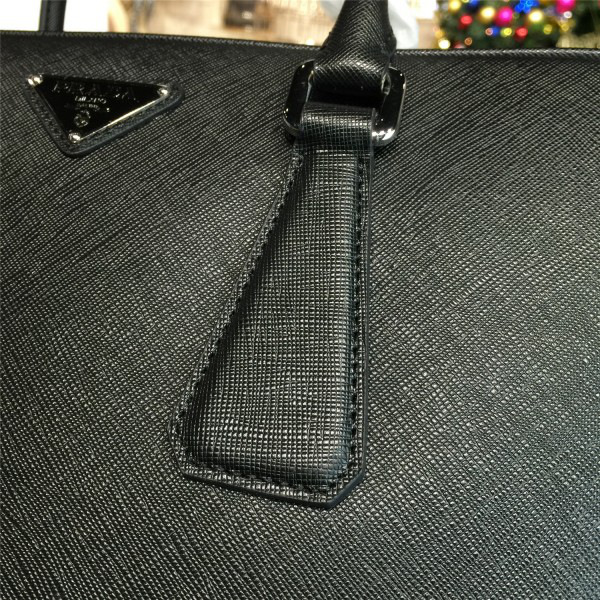 Pra*a leather briefcase 4229 36cm x 8.5cm x 28cm