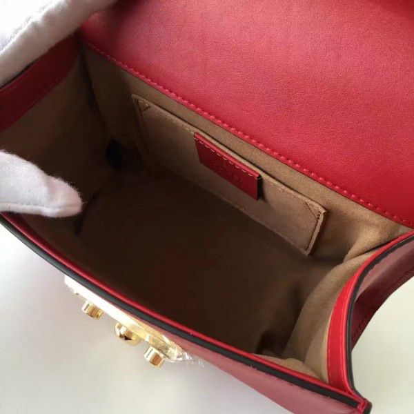 Gvc*1 gg leather padlock 2395 20cm x 9cm x 14cm