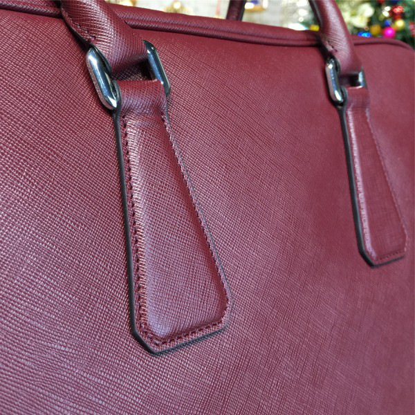 Pra*a leather briefcase 4208 36.5cm x 11.5cm x 28.5cm