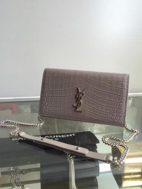 Y51 monogram kate in shiny crocodile-embossed leather 5036 22.5cm x 14cm x 4cm