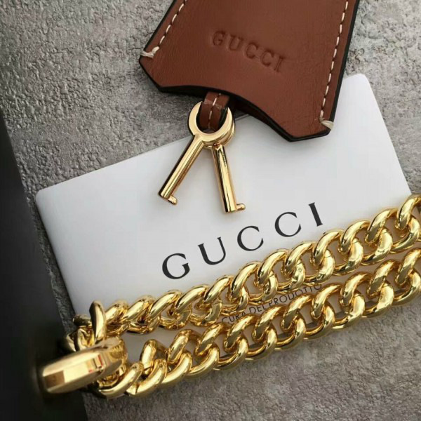 Gvc*1 gg leather padlock cohotbag  2164