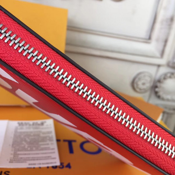 l0vis vvtt0n S*perme zip wallet red_20.5cmx2.5cmx11.5cm