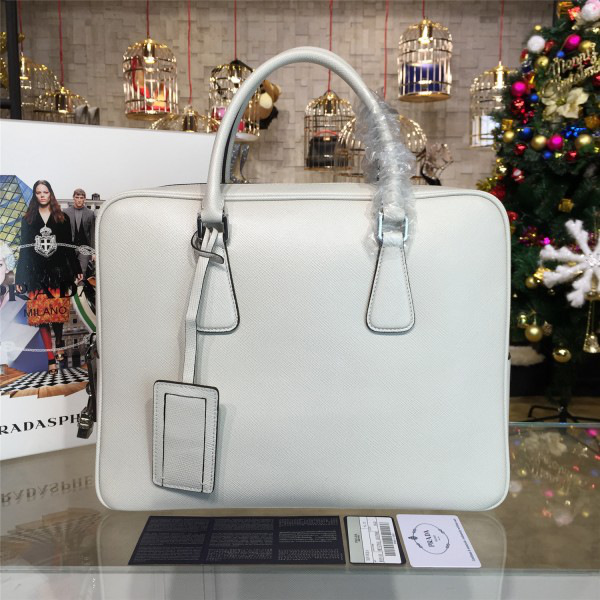 Pra*a leather briefcase 4225 37cm x 9.5cm x 28.5cm