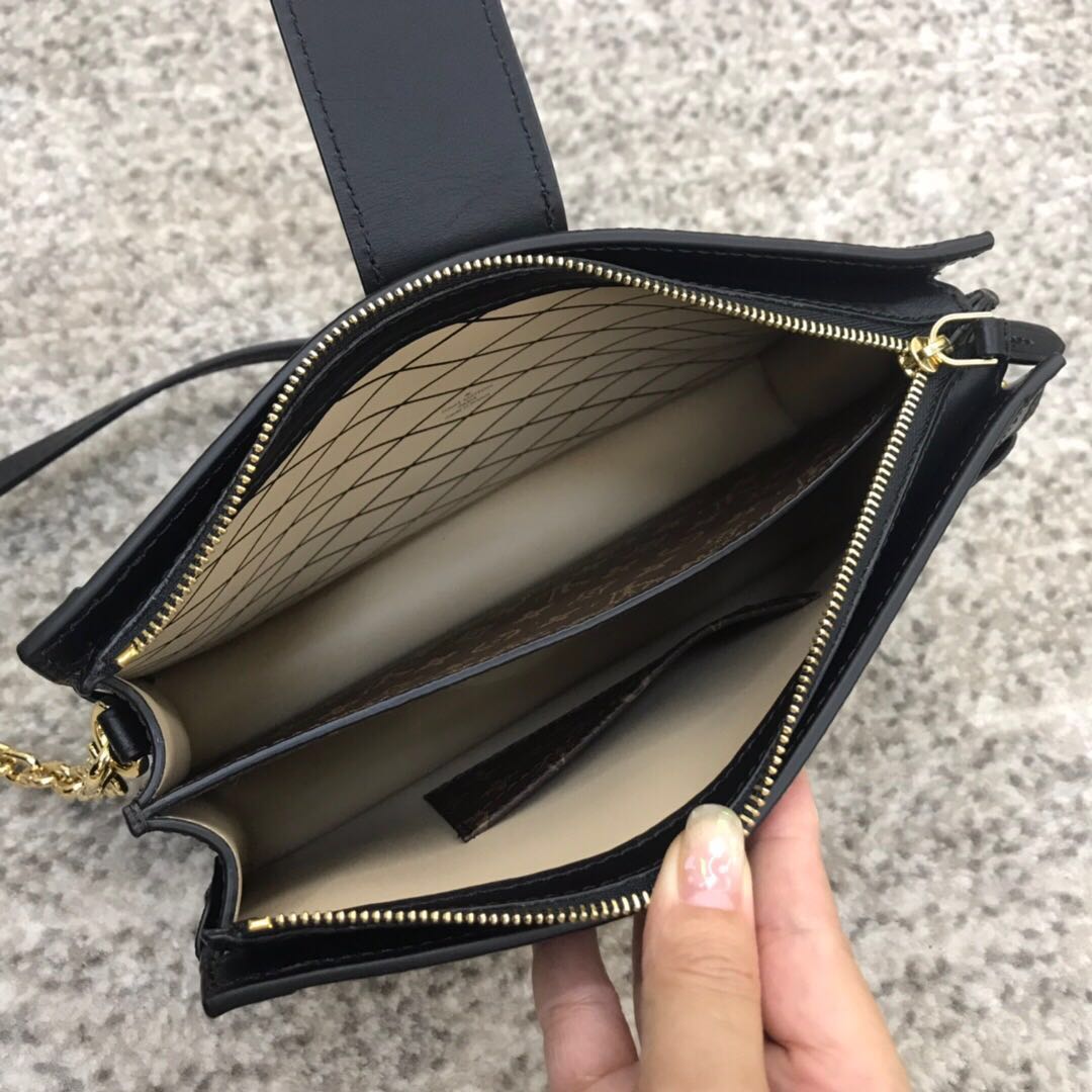 LV trunk clutch canvas printing handbag 20.0cm x 12.0 cmx 5.5 cm