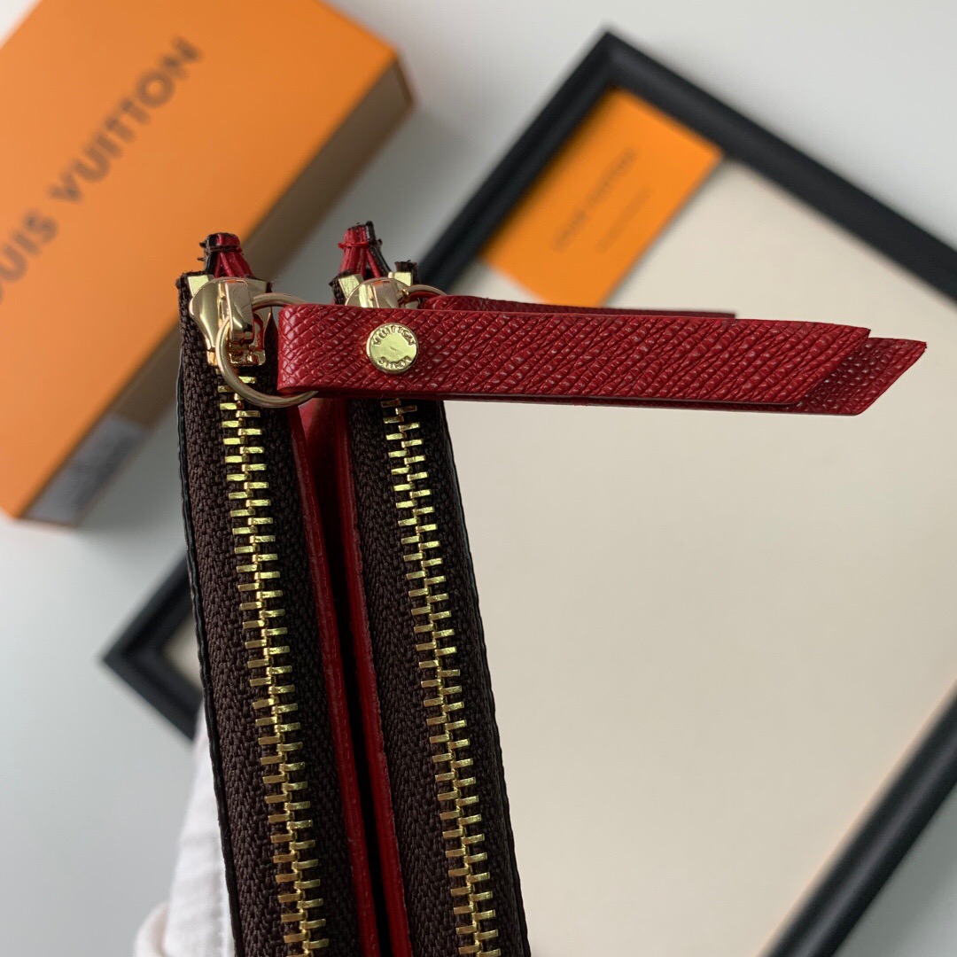 Lv adèle wallet monogram red_21*9*2cm