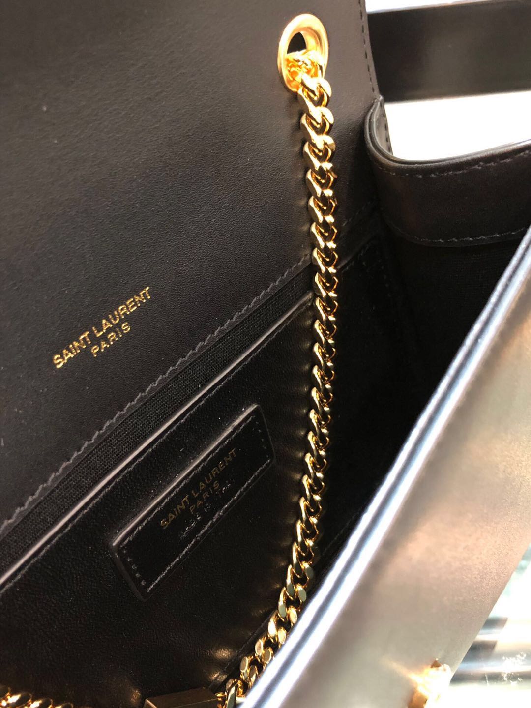 Y51 monogram kate with gold tassel 5053 24cm x 14cm x 4.5cm