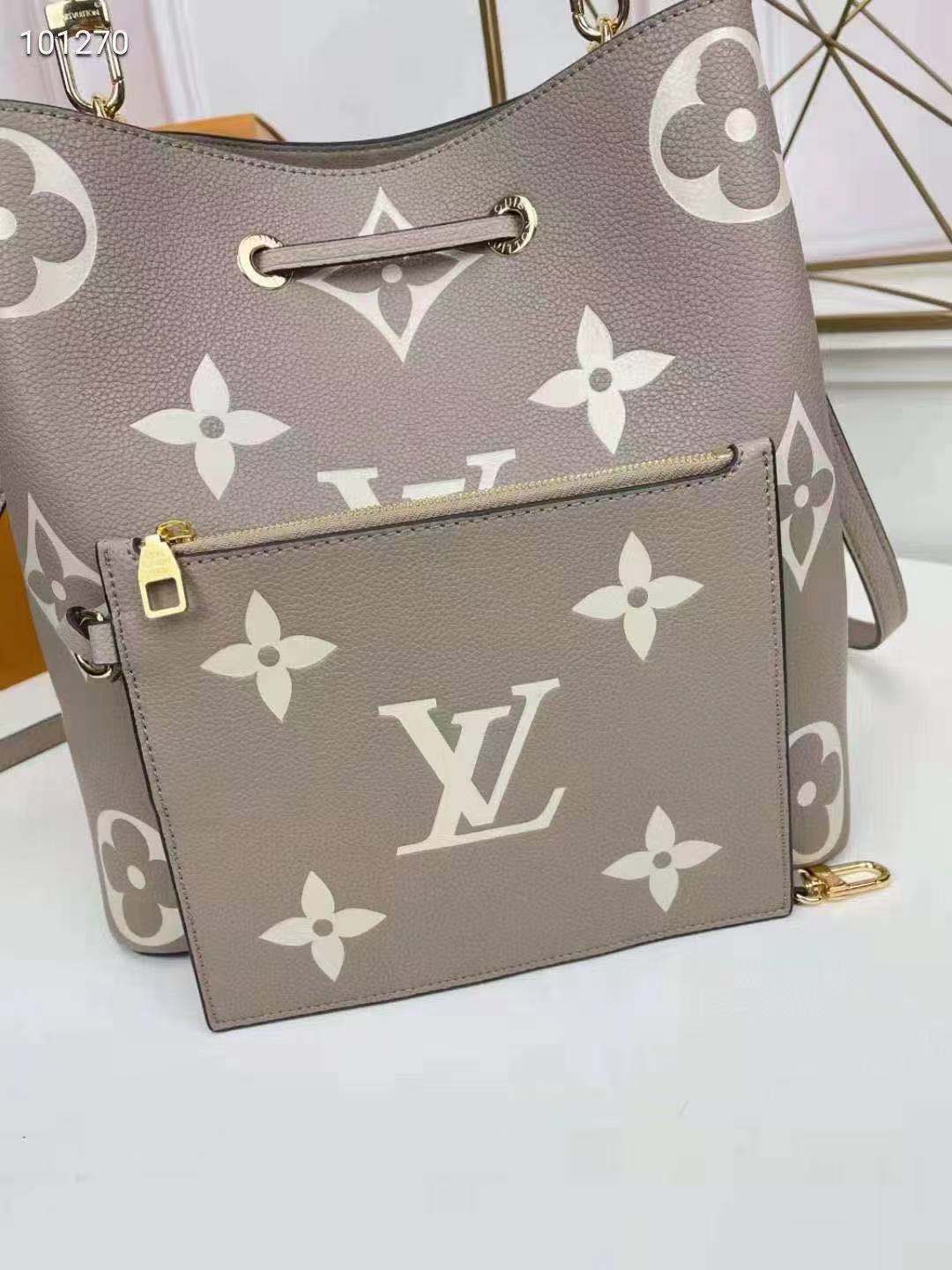 Lv m45555 néonoé mm bicolor monogram empreinte leather 26CM