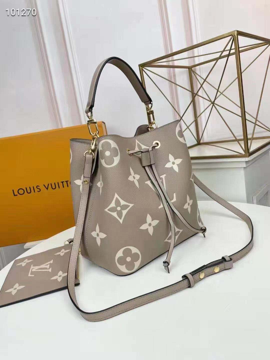 Lv m45555 néonoé mm bicolor monogram empreinte leather 26CM