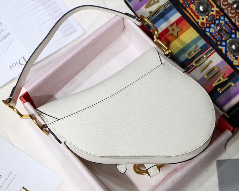 D10r saddle bag latte grained calfskin m0446cbaa 25.5 x 20 x 6.5 cm