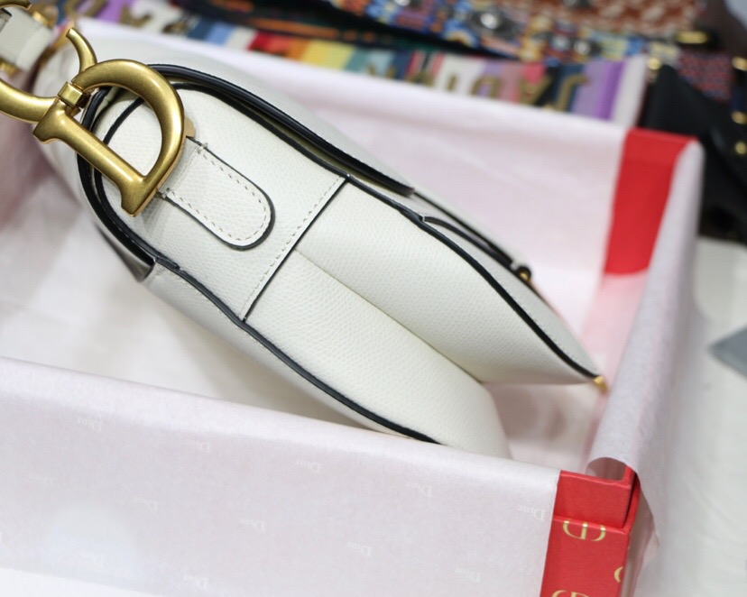 D10r saddle bag latte grained calfskin m0446cbaa 25.5 x 20 x 6.5 cm