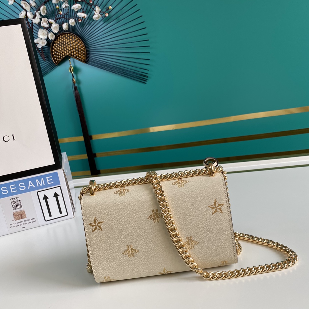 Gvc*1 padlock bee star small shoulder bag 432182 20cm x 12.5cm x 8cm