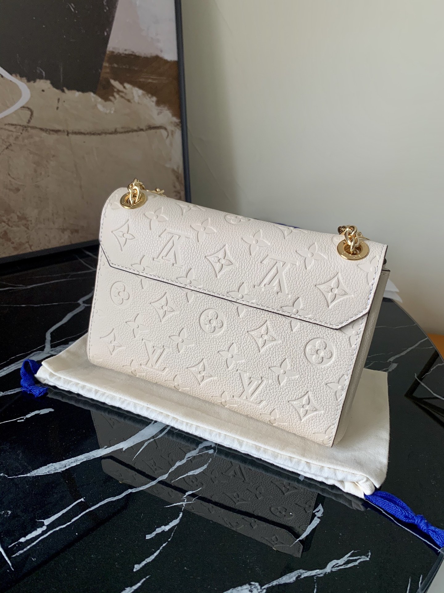 l0vis Vvtt0n vavin bb monogram empreinte leather cream m45277 21 cm