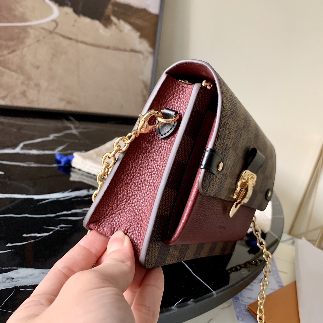 l0vis Vvtt0n vavin chain wallet bordeaux black n60222 19.0 x 12.5 x 4.0 cm