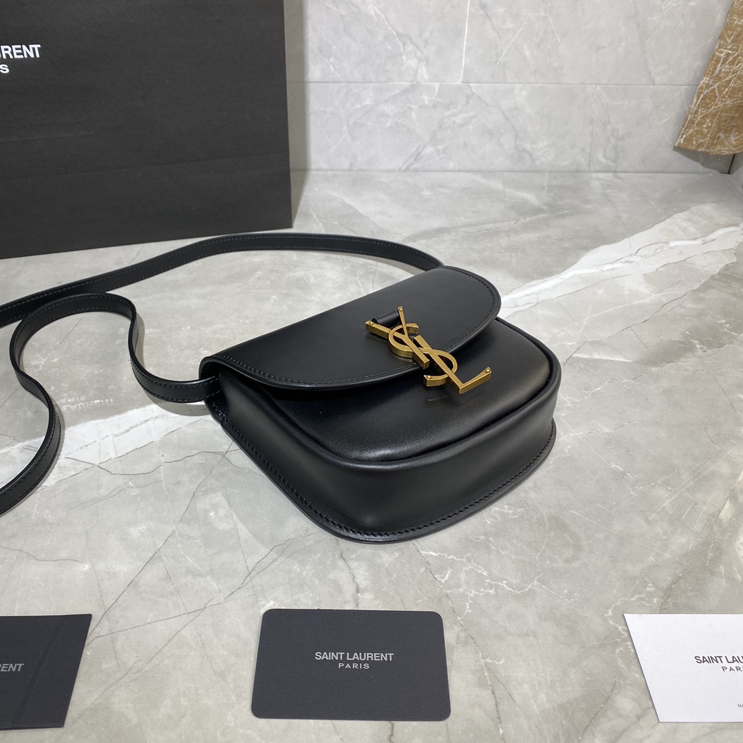 Y51 kaia small satchel in smooth vintage leather black 619740 18 x 15.5 x 5.5 cm