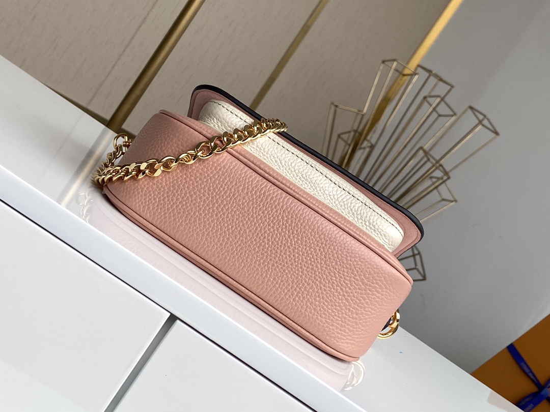 l0vis Vvtt0n lockme tender leather in rose water m58555 19 x 13 x 8 cm