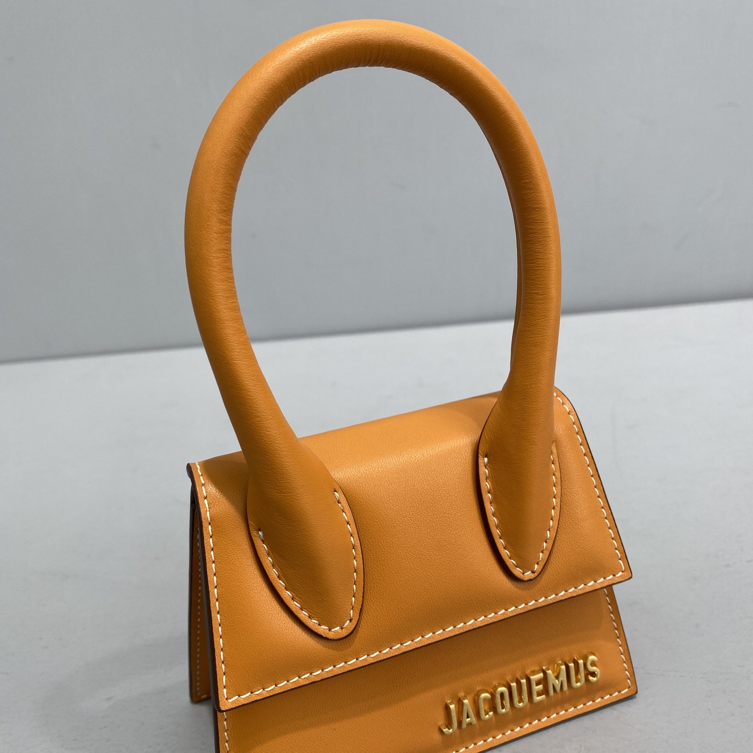 JACQUEMUS LE CHIQUITO Mini Leather Bag Brown 213BA01 12 x 8 x 5 cm