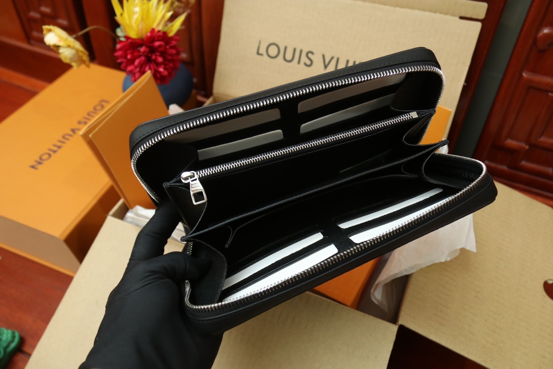 l0vis Vvtt0n zippy xl wallet damier graphite canvas black n41503 23 x 15 x 4 cm