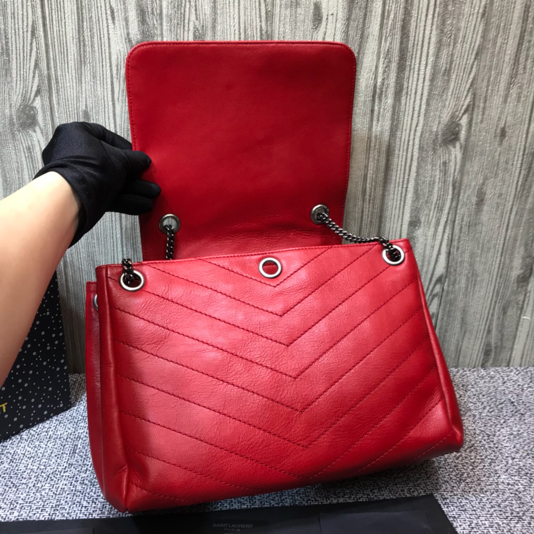 Y51 nolita medium bag in vintage leather fuchsia 58929903 31 x 21 x 16.5 cm