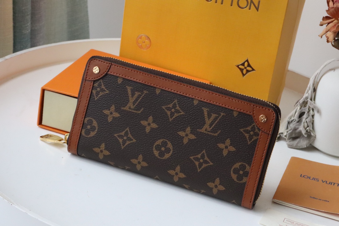 l0vis Vvtt0n zippy wallet trunk brown m80558 19,5 x 10 x 2 cm