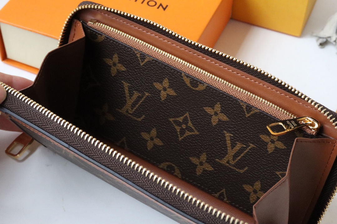 l0vis Vvtt0n zippy wallet trunk brown m80558 19,5 x 10 x 2 cm