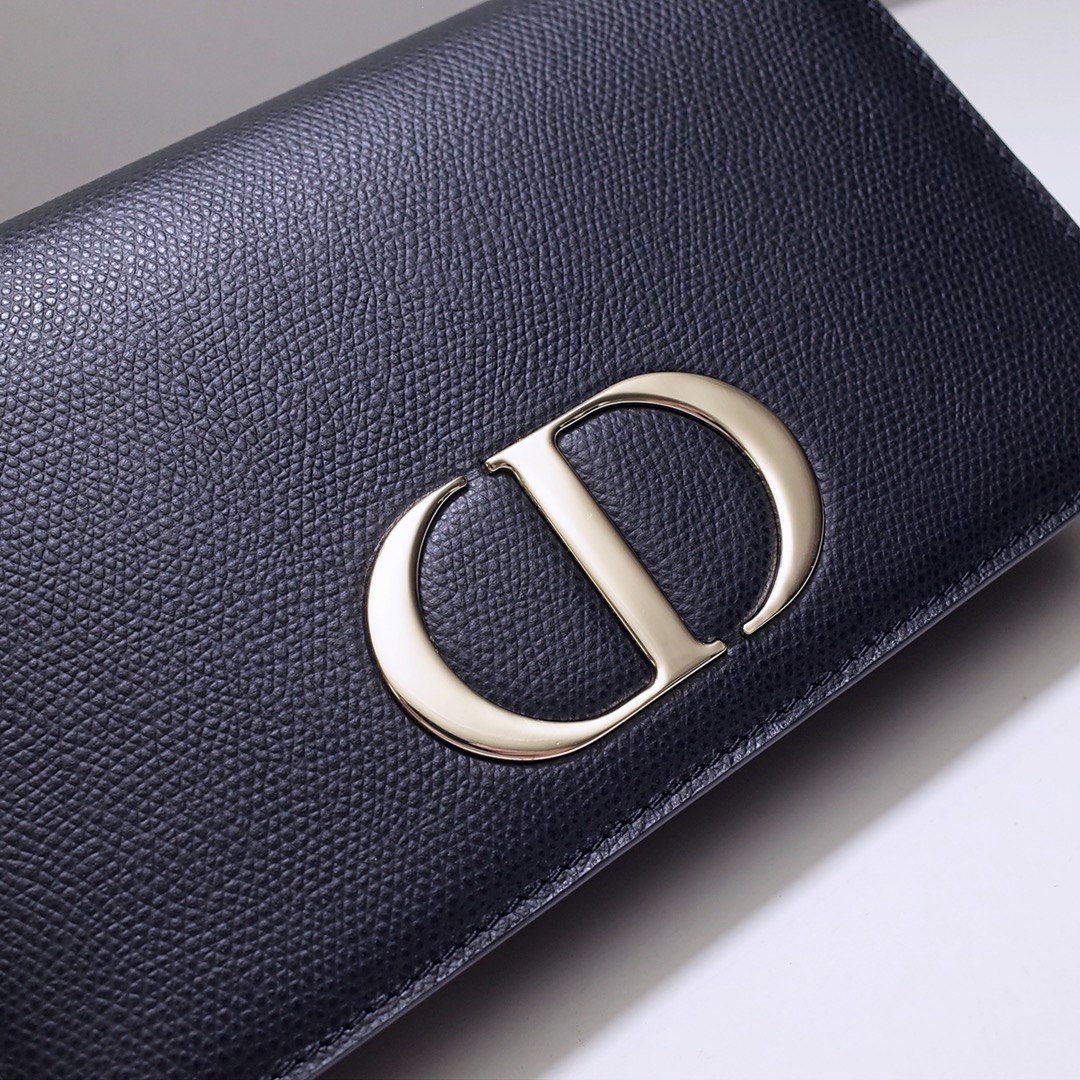 D10r 2-in-1 30 montaigne pouch black grained calfskin s2086obae 19 x 12.5 x 4 cm