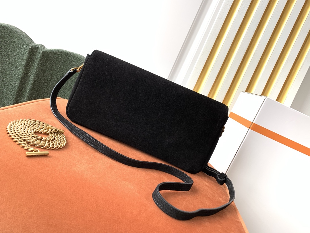 Y51 kate 99 with tassel in suede black 6042760 26 x 13.5 x 4.5 cm