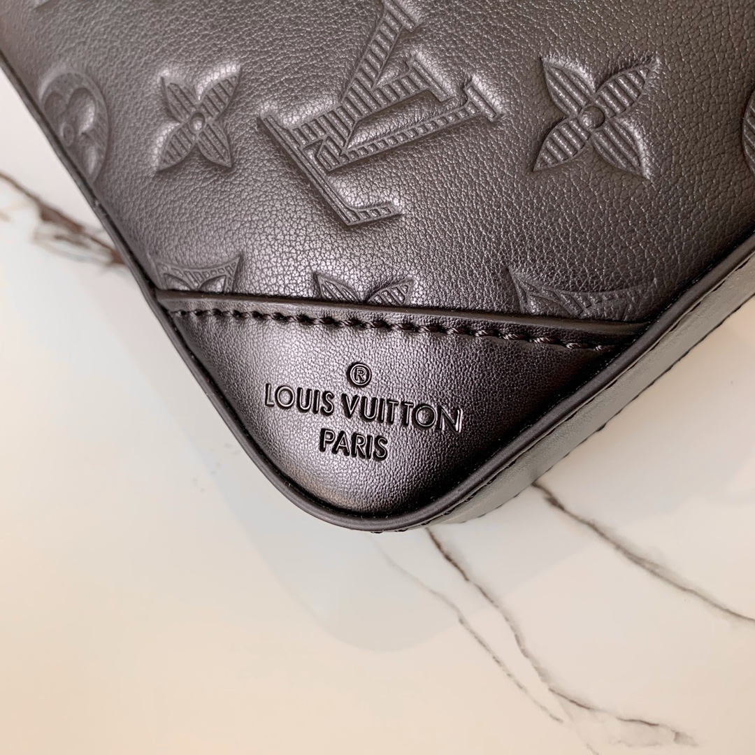 l0vis Vvtt0n duo messenger monogram shadow leather black m69827 26 x 18.5 x 5 cm