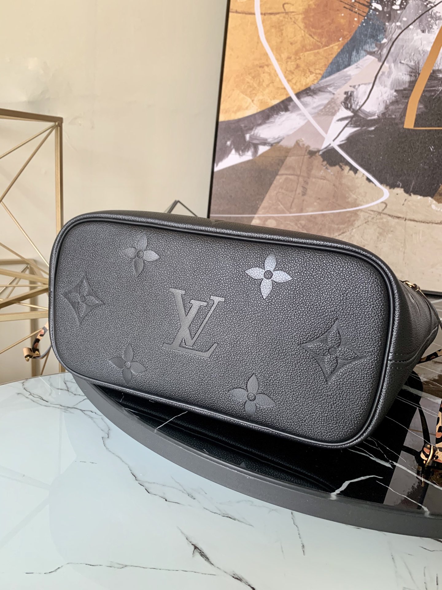 l0vis Vvtt0n neverfull mm monogram empreinte leather black m45856 32cm