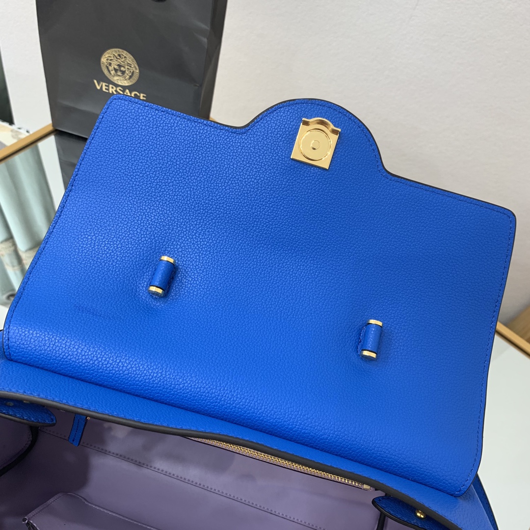 VERSACE MEDIUM LA MEDUSA HANDBAG Lapis DBFI039 25 x 15 x 22 cm