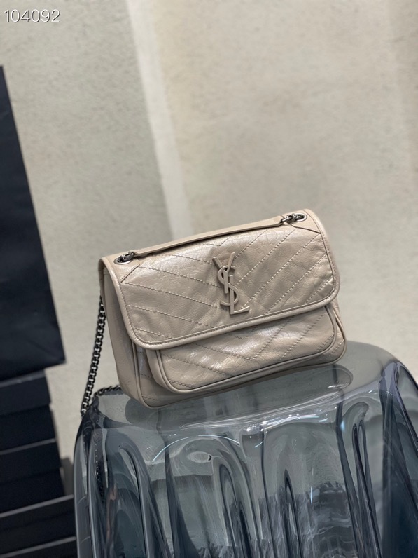 Y51 niki medium crinkled vintage leather creme 4988940 28 x 20 x 8 cm