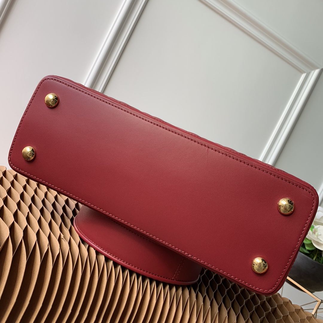 l0vis Vvtt0n capucines mm monogram flower burgundy m55366 31 x 20 x 11 cm