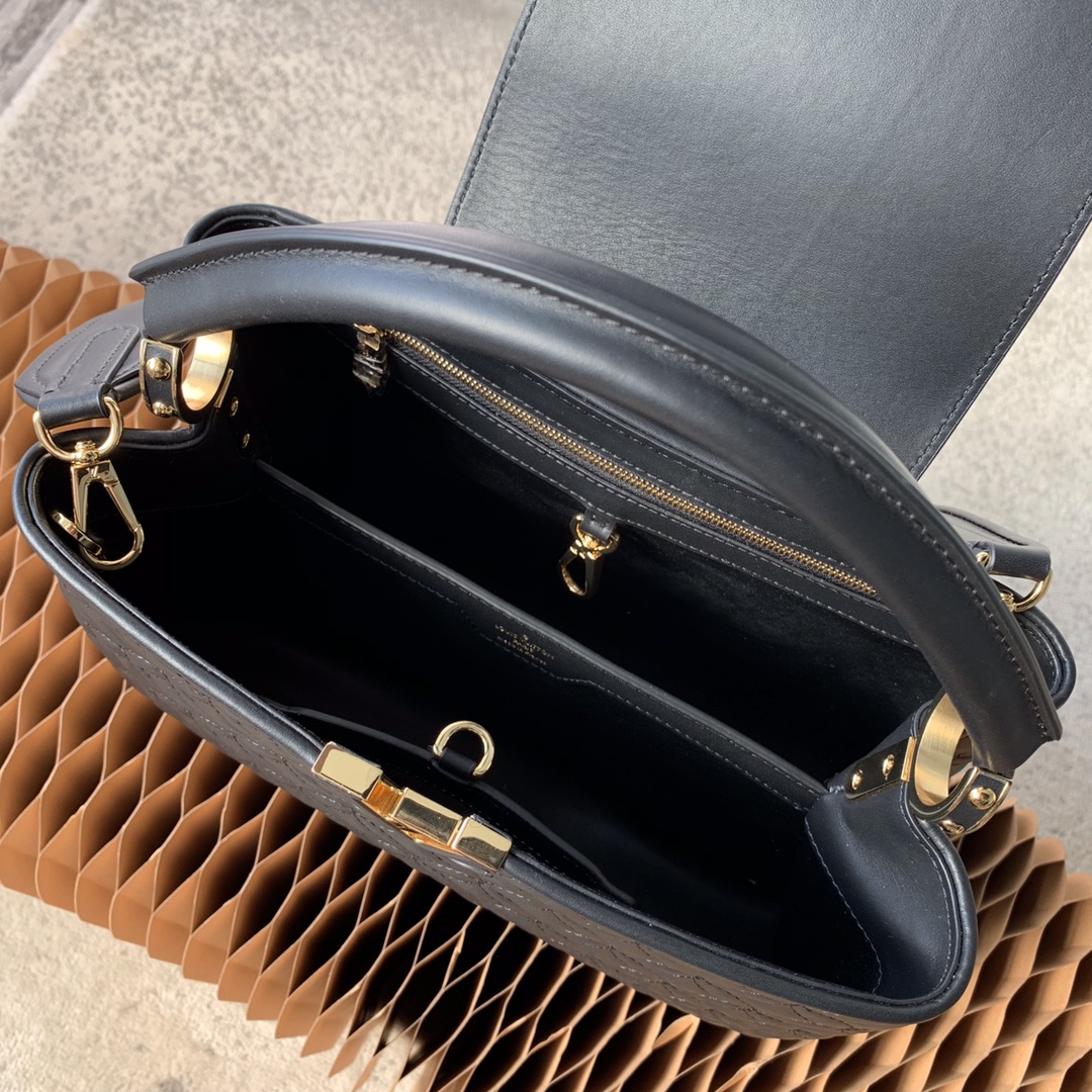 l0vis Vvtt0n capucines mm monogram flower black m55366 31 x 20 x 11 cm