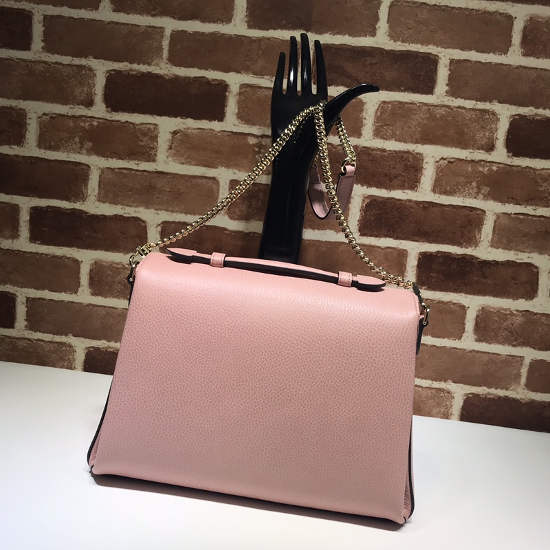 Gvc*1 large interlocking gg shoulder bag light pink 510306 32 x 20 x 12 cm