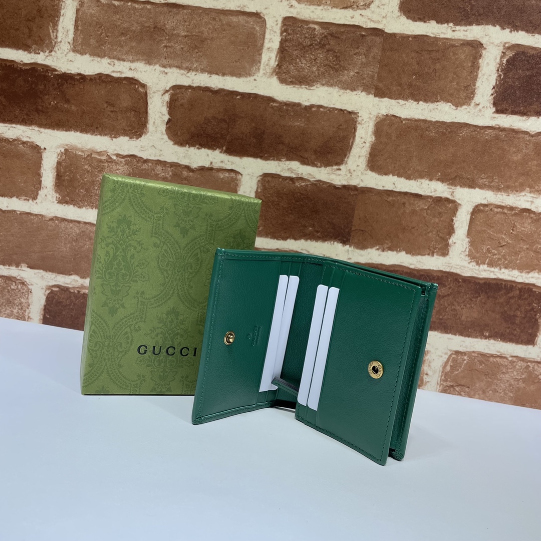 Gvc*1 diana card case wallet green 658244 11 x 8 x 2.5 cm