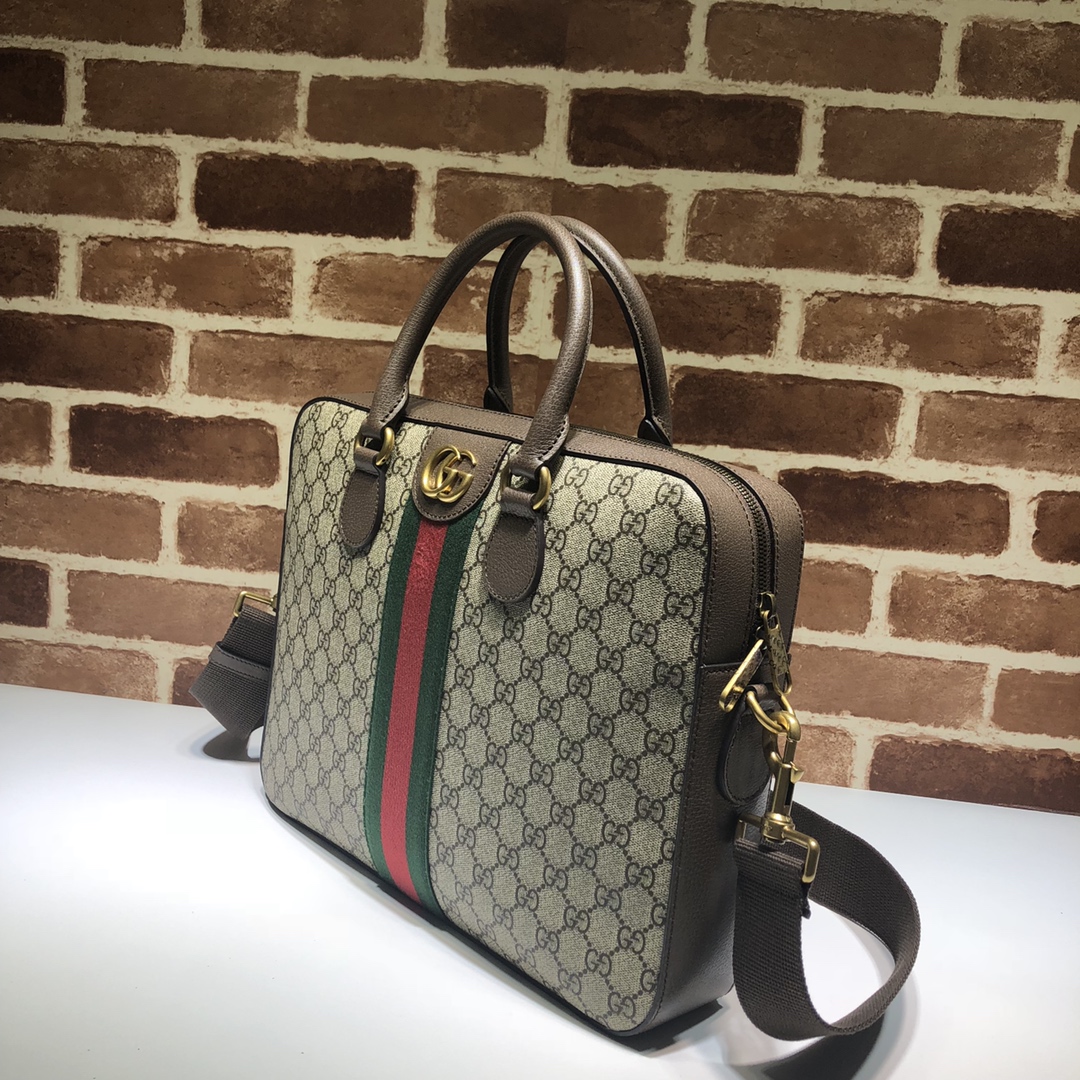 Gvc*1 ophidia gg briefcase beige 574793 36.5 x 28.5 x 7 cm