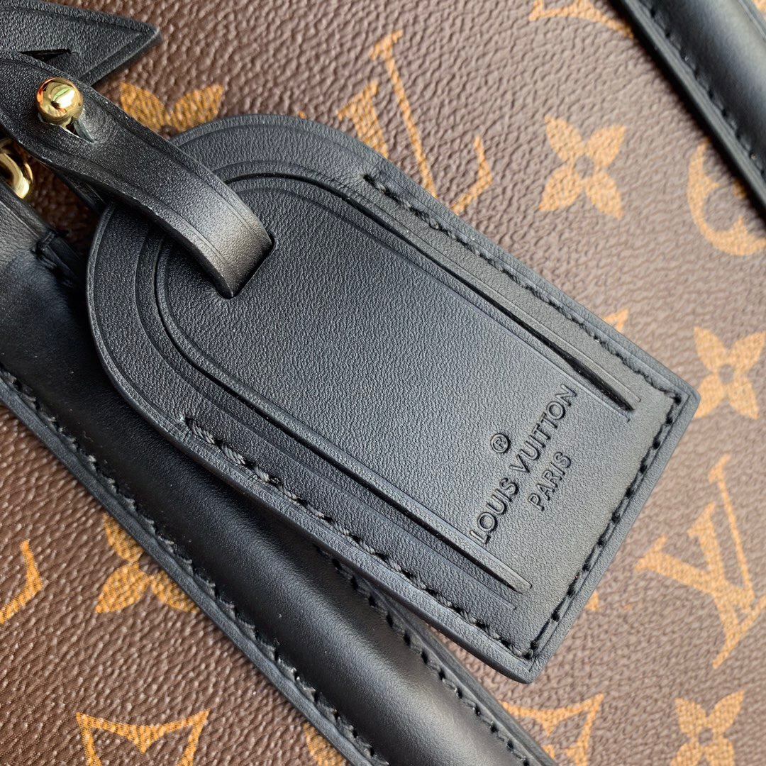 l0vis Vvtt0n soufflot mm monogram canvas and leather black m44817 35 × 24 × 15 cm