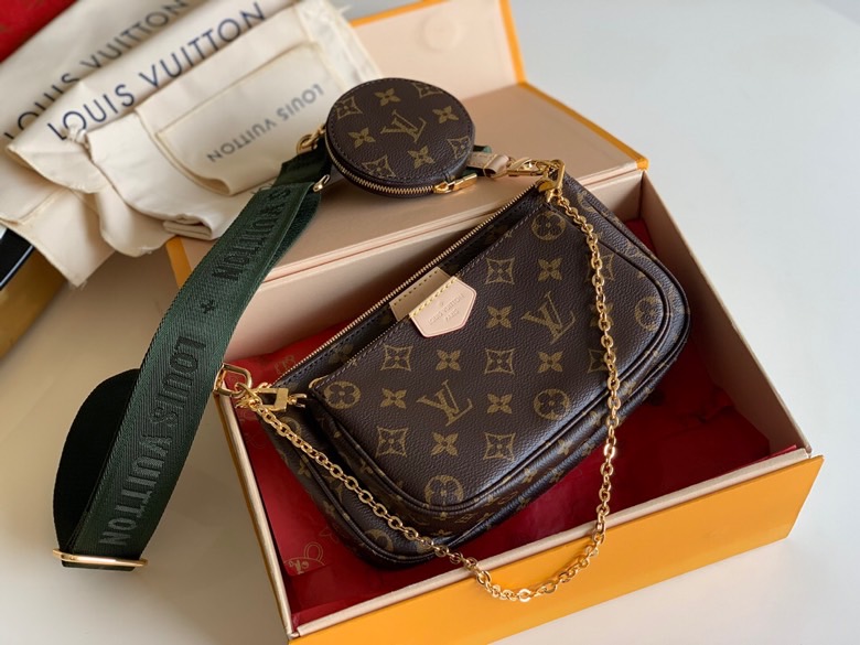 l0vis Vvtt0n multi pochette accessoires monogram canvas khaki m44840 24cm
